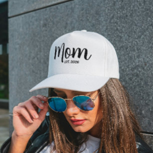 Mom Established New Mom Gift 47 Brand Hat