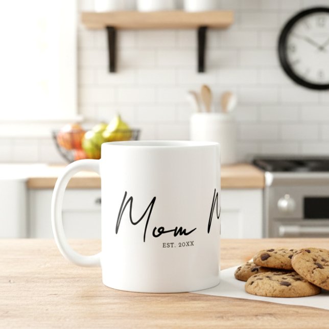Mom Established New Mom Gift Coffee Coffee Mug (Creator Uploaded)