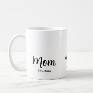 Mom Established New Mom Gift Coffee Mug