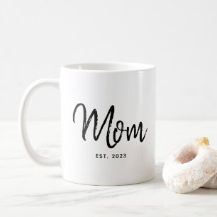 Mom Established New Mom Gift Coffee Mug