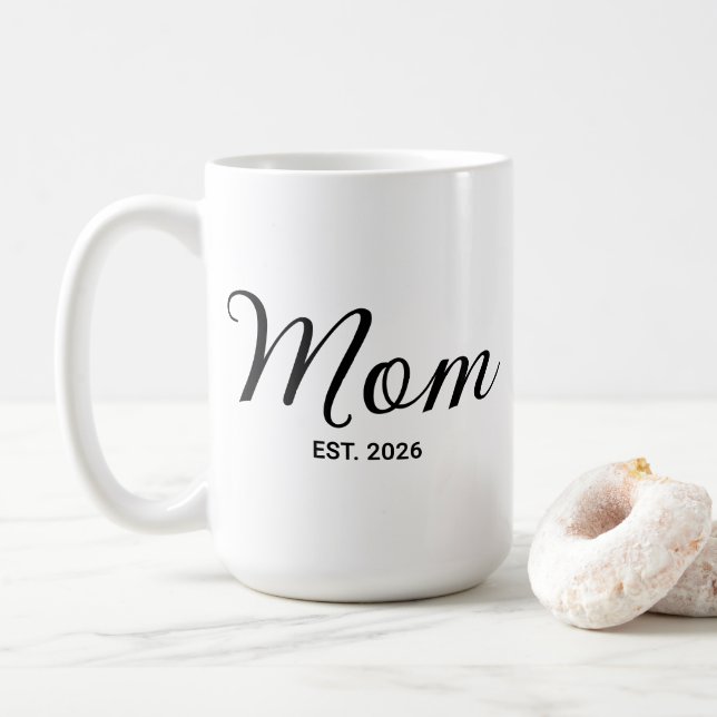 Mom Established New Mom Gift Coffee Mug (With Donut)