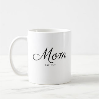 Mom Established New Mom Gift Coffee Mug