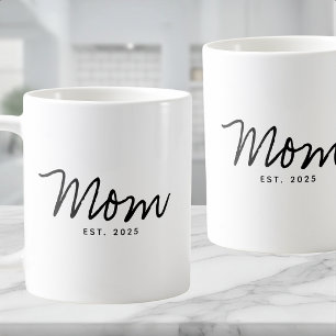 Mom Established New Mom Gift Coffee Mug