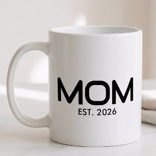 Mom Established New Mom Gift Coffee Mug