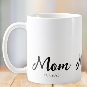 Mom Established New Mom Gift Coffee Mug