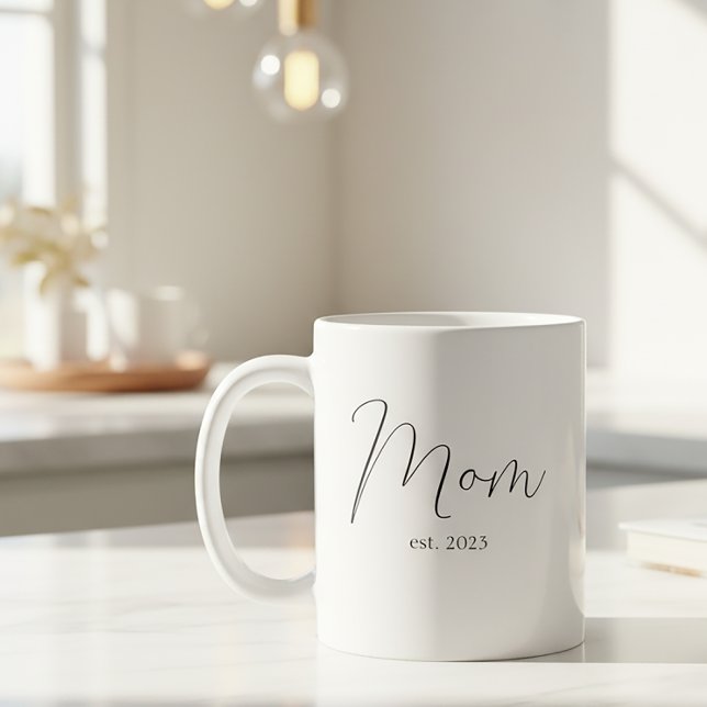 Mom Established New Mom Gift  Coffee Mug (Creator Uploaded)