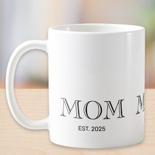 Mom Established New Mom Gift  Coffee Mug