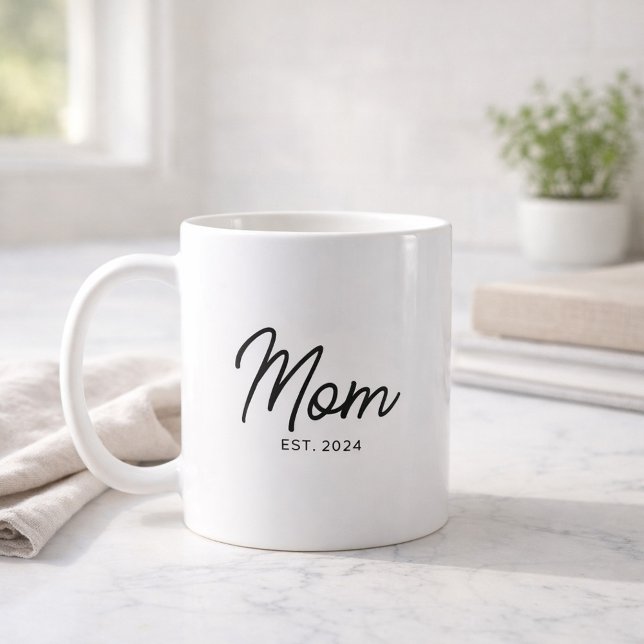 Mom Established New Mom Gift Coffee Mug (Creator Uploaded)