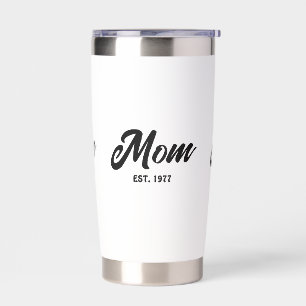 Mom Established New Mom Gift Insulated Tumbler
