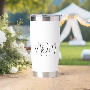 Mom Established New Mom Gift Insulated Tumbler