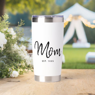 Mom Established New Mom Gift Insulated Tumbler