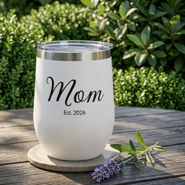 Mom Established New Mom Gift Insulated Tumbler (Creator Uploaded)