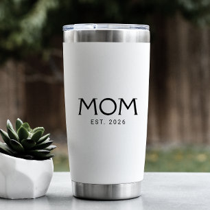 Mom Established New Mom Gift Insulated Tumbler