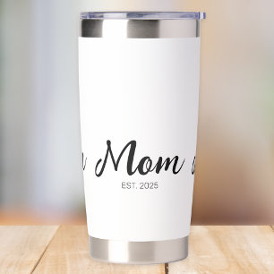 Mom Established New Mom Gift Insulated Tumbler