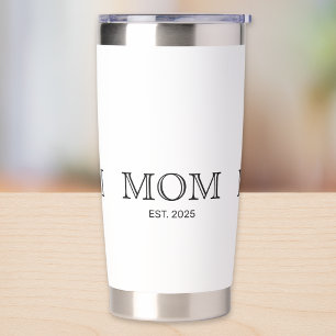 Mom Established New Mom Gift Insulated Tumbler