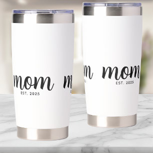 Mom Established New Mom Gift Insulated Tumbler