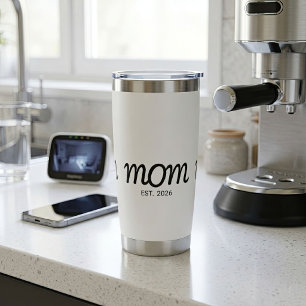 Mom Established New Mom Gift Insulated Tumbler