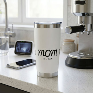 Mom Established New Mom Gift Insulated Tumbler