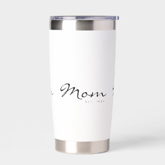 Mom Established New Mom Gift Insulated Tumbler
