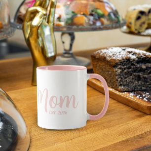 Mom Established New Mom Gift Mug