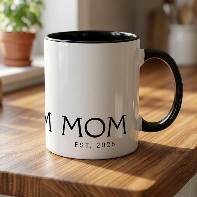 Mom Established New Mom Gift Mug (Creator Uploaded)