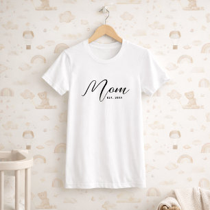 Mom Established New Mom Gift Personalized T-Shirt