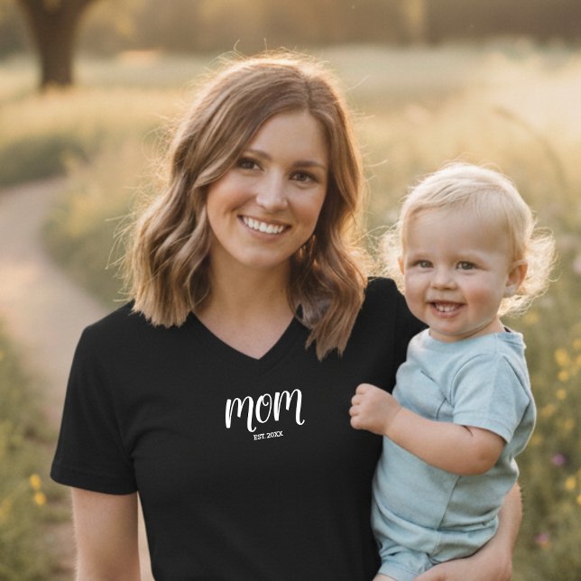 Mom Established New Mom Gift T-Shirt (Creator Uploaded)