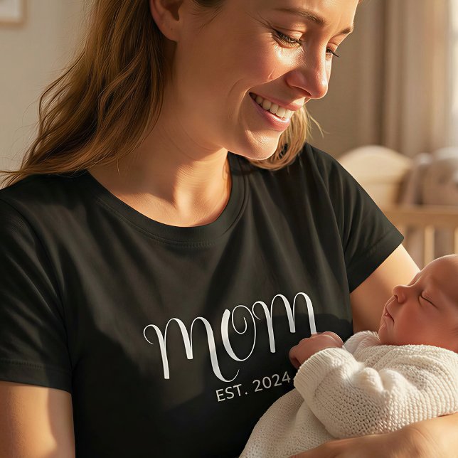 Mom Established New Mom Gift T-Shirt (Creator Uploaded)