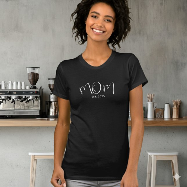 Mom Established New Mom Gift  T-Shirt (Creator Uploaded)