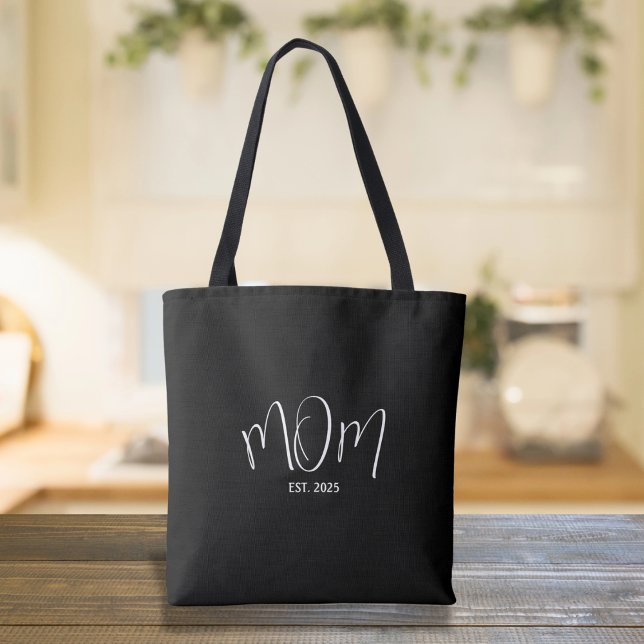 Mom Established New Mom Gift Tote Bag (Creator Uploaded)