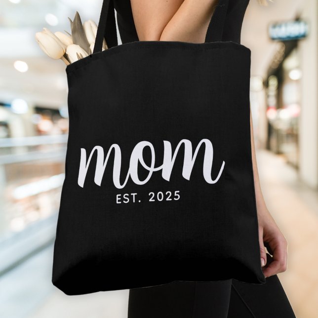 Mom Established New Mom Gift Tote Bag (Creator Uploaded)