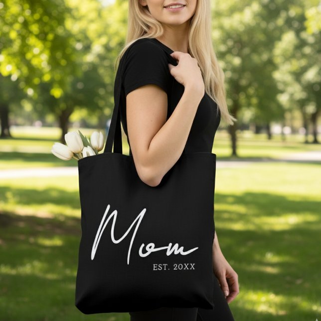 Mom Established New Mom Gift Tote Bag (Creator Uploaded)