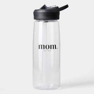 Mom Established New Mom Gift  Water Bottle