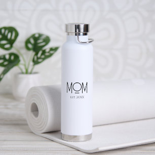 Mom Established New Mom Gift Water Bottle