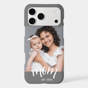 Mom Established Photo Gift for New Mother iPhone 17 Pro Max Case
