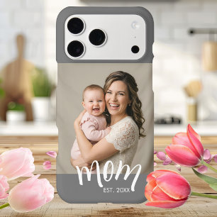 Mom Established Photo Gift for New Mother iPhone 17 Pro Max Case