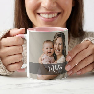 Mom Established Photo Gift for New Mother Mug