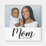 Mom Established Photo Gift Magnet
