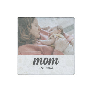 Mom Established Photo Gift Magnet