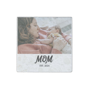 Mom Established Photo Gift Magnet