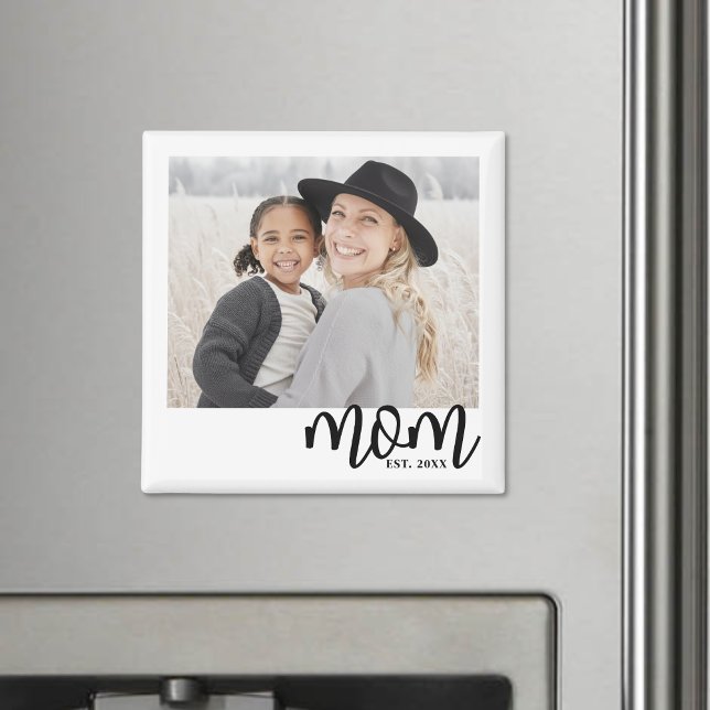 Mom Established Photo Gift Magnet (Mom Established Photo Gift magnet)