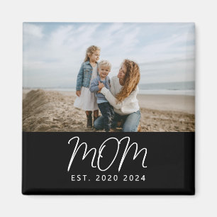 Mom Established Photo Gift Magnet