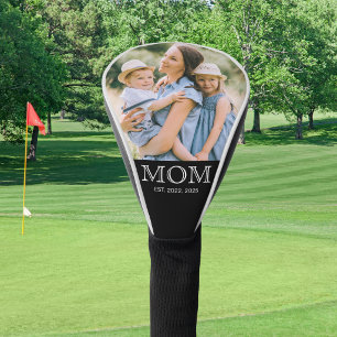Mom Established Photo Golf Head Cover