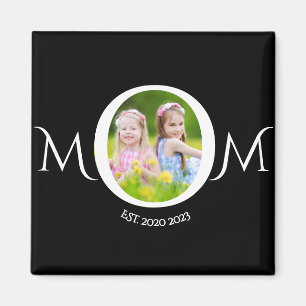 Mom Established Photo Mother's Day Gift Magnet