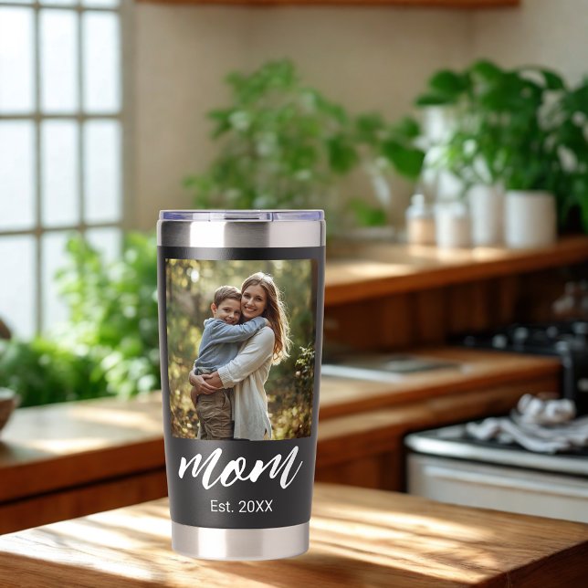 Mom Established Photo Mother's Day Insulated Tumbler (Creator Uploaded)
