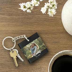 Mom Established Photo Mother's Day Keychain