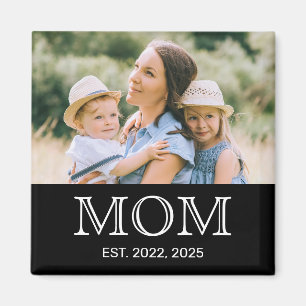 Mom Established Photo Mother's Day Magnet