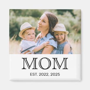 Mom Established Photo Mother's Day Magnet