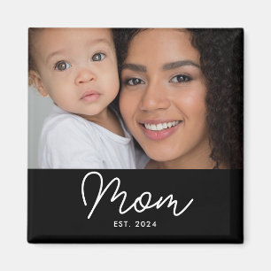 Mom Established Photo Mother's Day Magnet