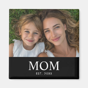 Mom Established Photo Mother's Day Magnet